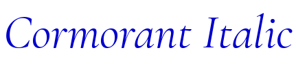 Cormorant Italic الخط